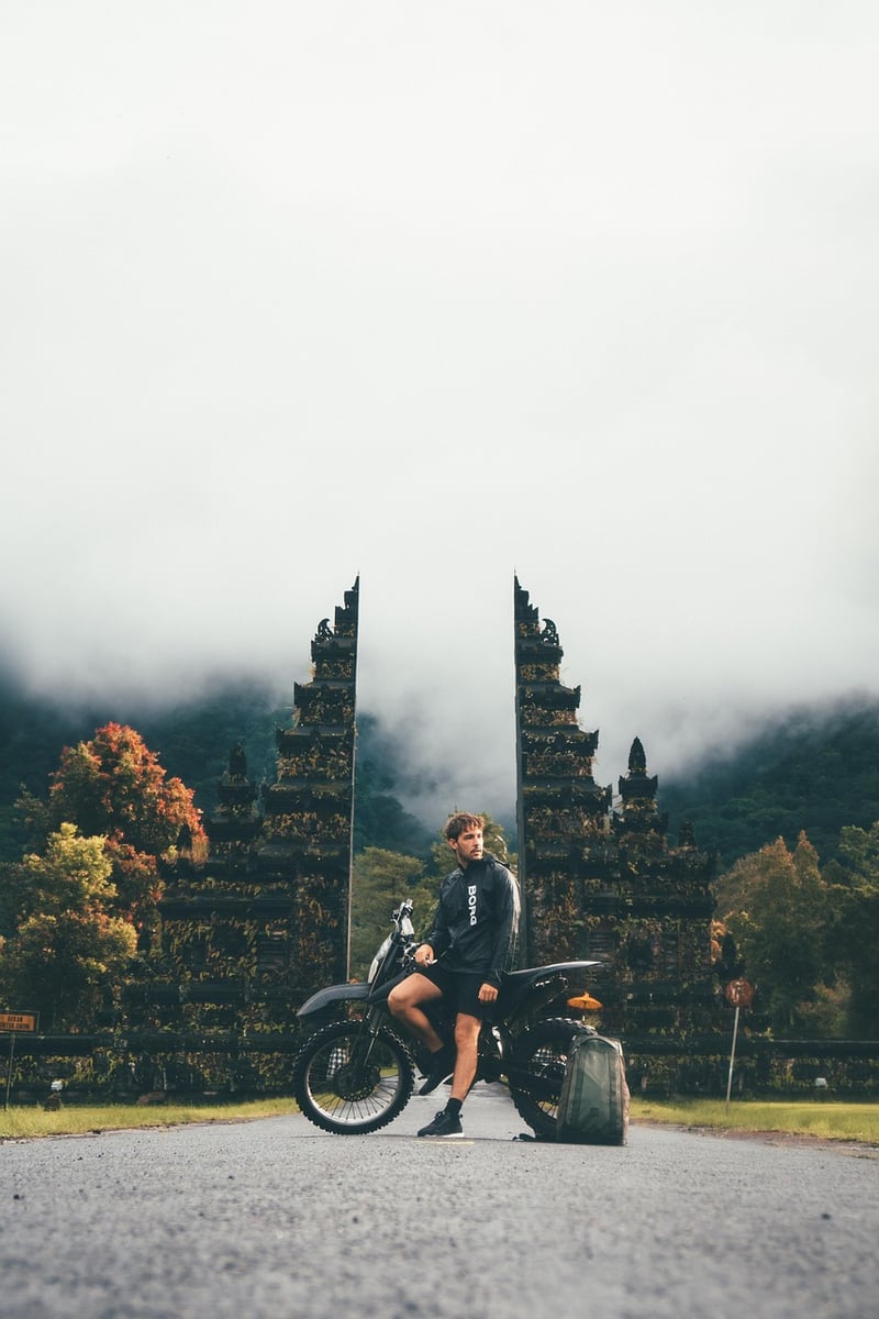 Exploring a temple in Bali